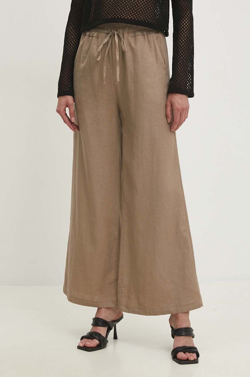 Льняные брюки Answear Lab, бежевый
Льняные брюки Answear Lab, бежевый