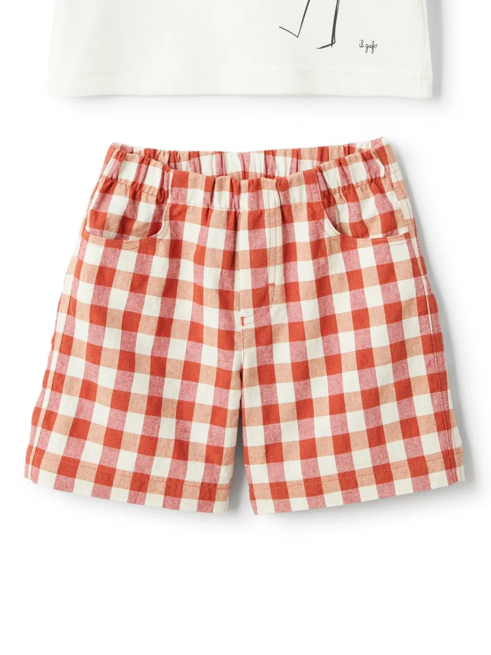 Комплект из топа и шортов с принтом Il Gufo, белый
Комплект из топа и шортов с принтом Il Gufo, белый