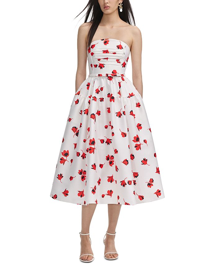Цветочное платье миди из тафты Self-Portrait, белый
Цветочное платье миди из тафты Self-Portrait, белый
