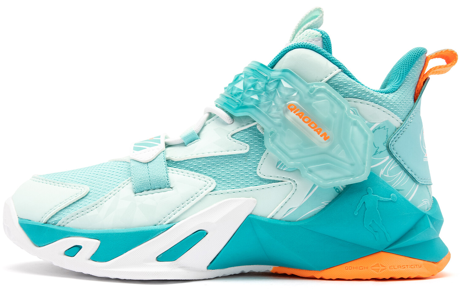 Детские баскетбольные кроссовки GS Mid-top Blue Qiaodan, зеленый 
Детские баскетбольные кроссовки GS Mid-top Blue Qiaodan, зеленый