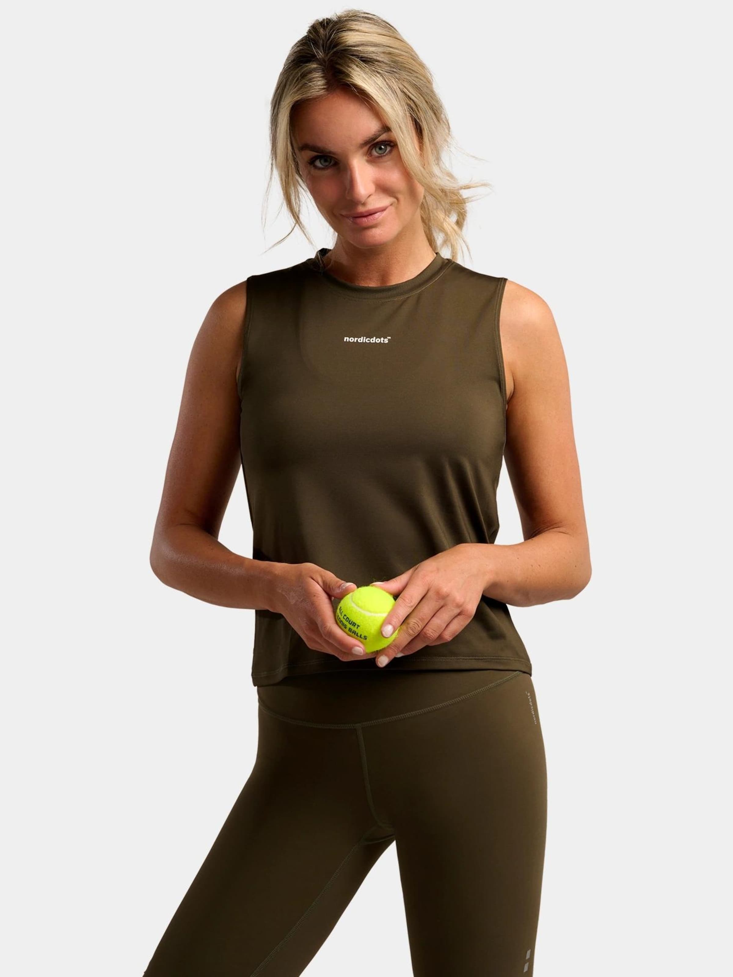 Nordicdots Спортивный топ 'Elegance' в оливковом цвете
Nordicdots Спортивный топ 'Elegance' в оливковом цвете