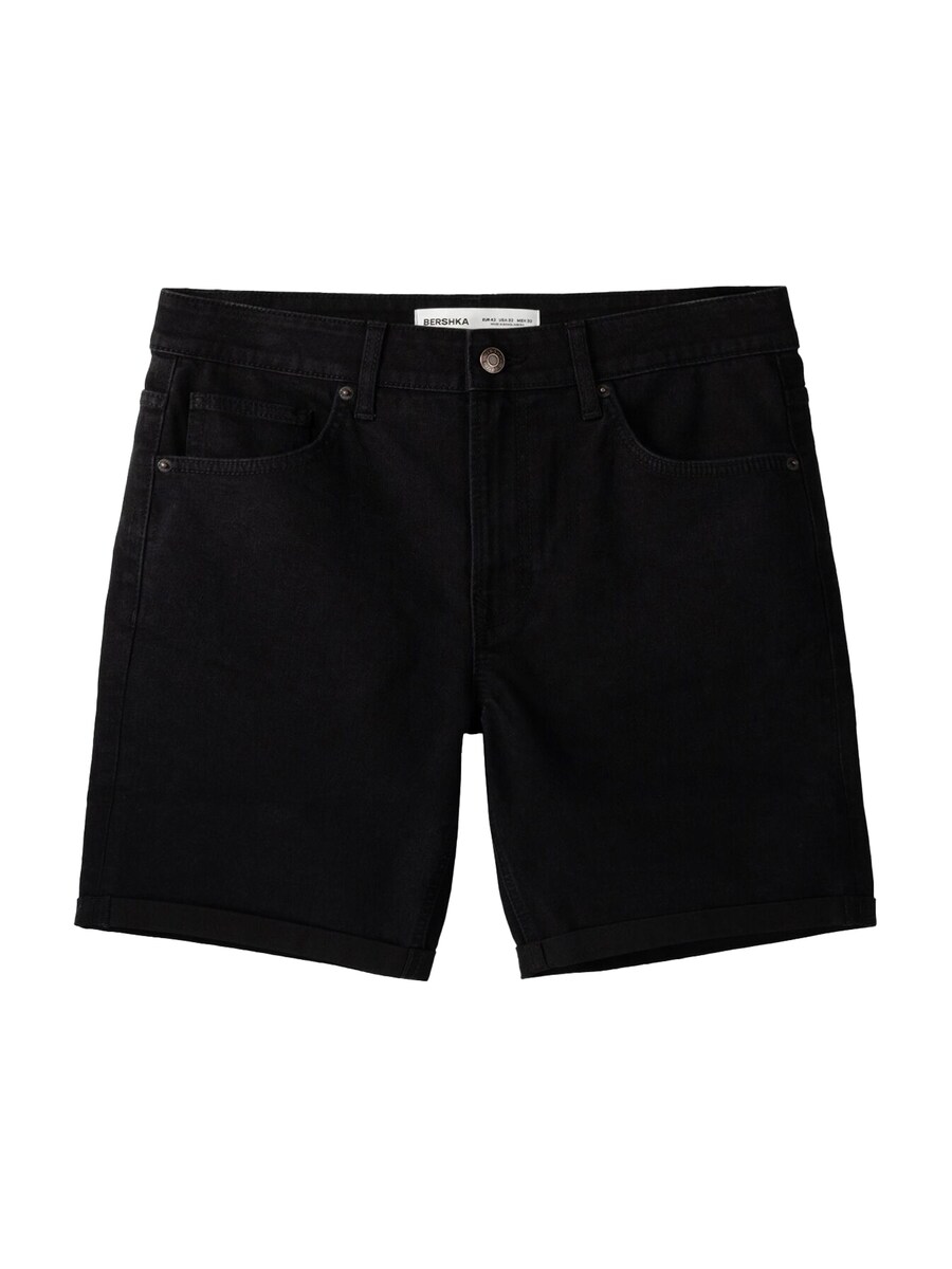 Обычные джинсы Bershka, черный деним
Обычные джинсы Bershka, черный деним