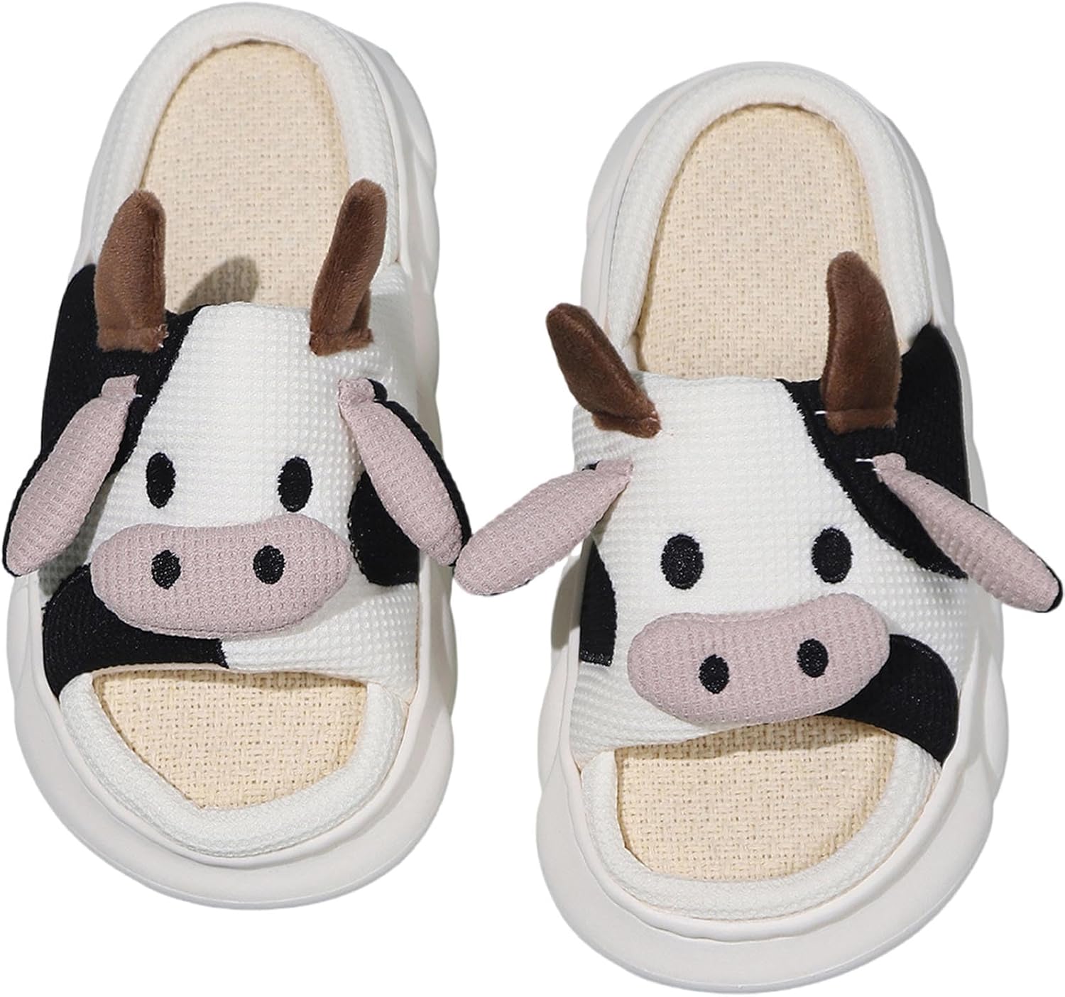 Тапочки с коровой Aucomfo, животные тапочки для женщин и мужчин, для дома и улицы, для спальни, мягкие и пушистые, забавные тапочки, подарки с коровой, белый
Тапочки с коровой Aucomfo, животные тапочки для женщин и мужчин, для дома и улицы, для спальни, мягкие и пушистые, забавные тапочки, подарки с коровой, белый