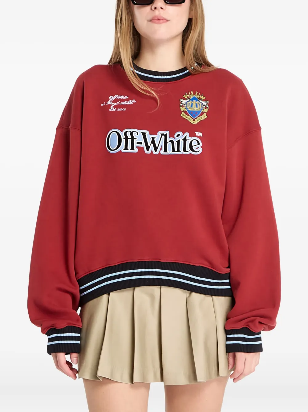 Свитшот с принтом-логотипом Off-White, красный
Свитшот с принтом-логотипом Off-White, красный