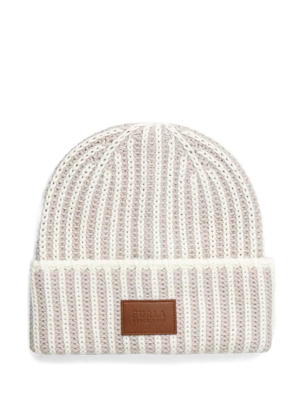 Полосатая шапка с нашивкой-логотипом Furla, нейтральный
Полосатая шапка с нашивкой-логотипом Furla, нейтральный