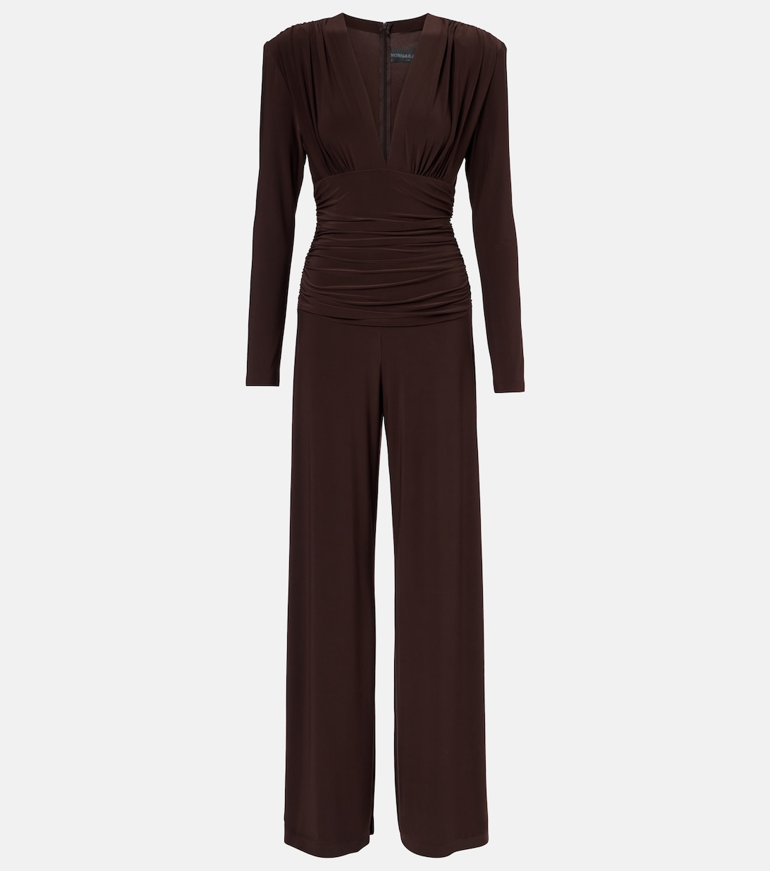 Женский комбинезон из джерси с защипами Norma Kamali, коричневый
Женский комбинезон из джерси с защипами Norma Kamali, коричневый