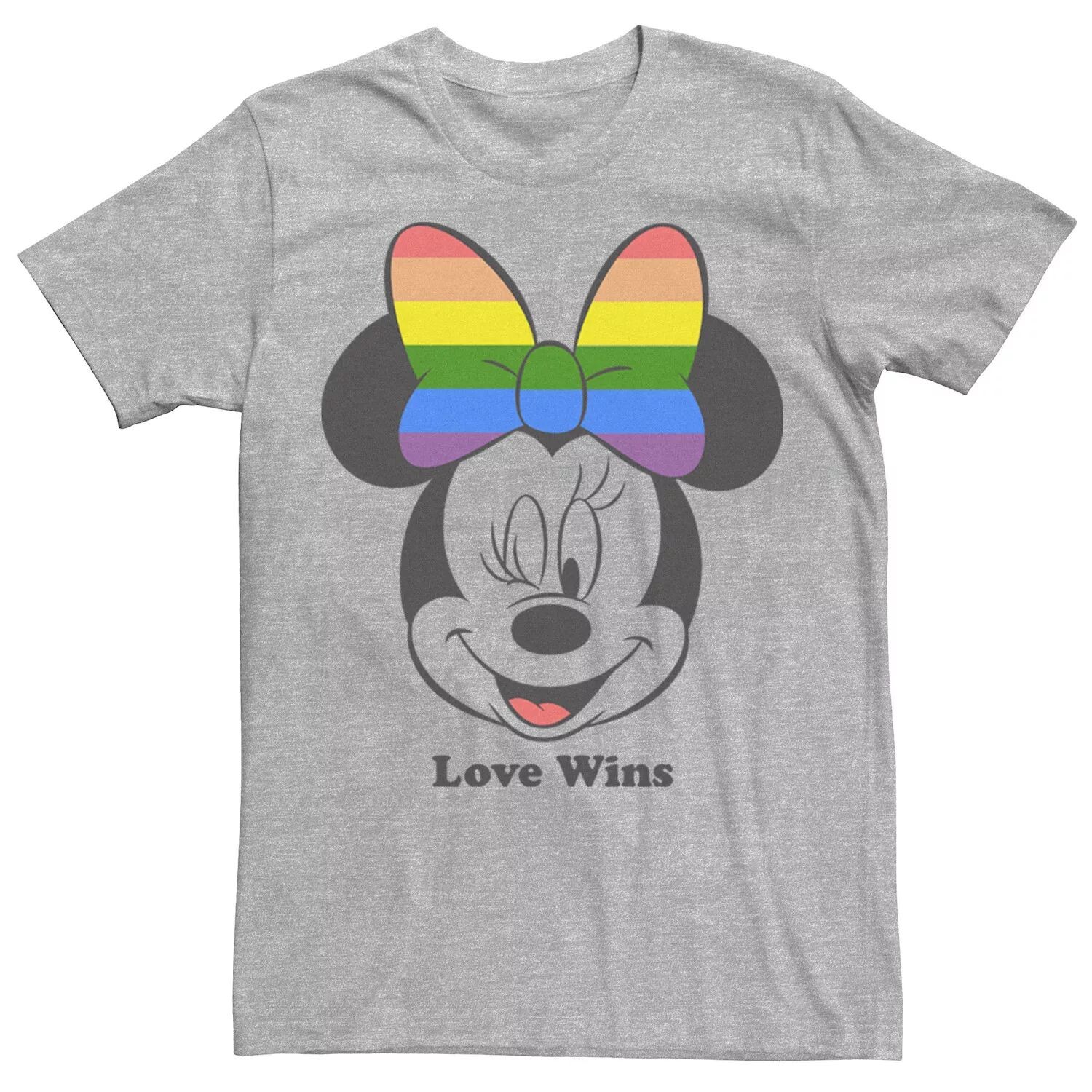 Мужская футболка Disney Mickey and Friends Minnie Mouse Love Wins Rainbow Bow Licensed Character
Мужская футболка Disney Mickey and Friends Minnie Mouse Love Wins Rainbow Bow Licensed Character