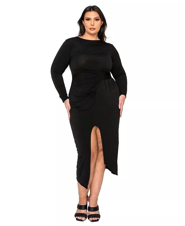 Облегающее платье миди больших размеров Estelle со сборками L I V D, черный
Облегающее платье миди больших размеров Estelle со сборками L I V D, черный