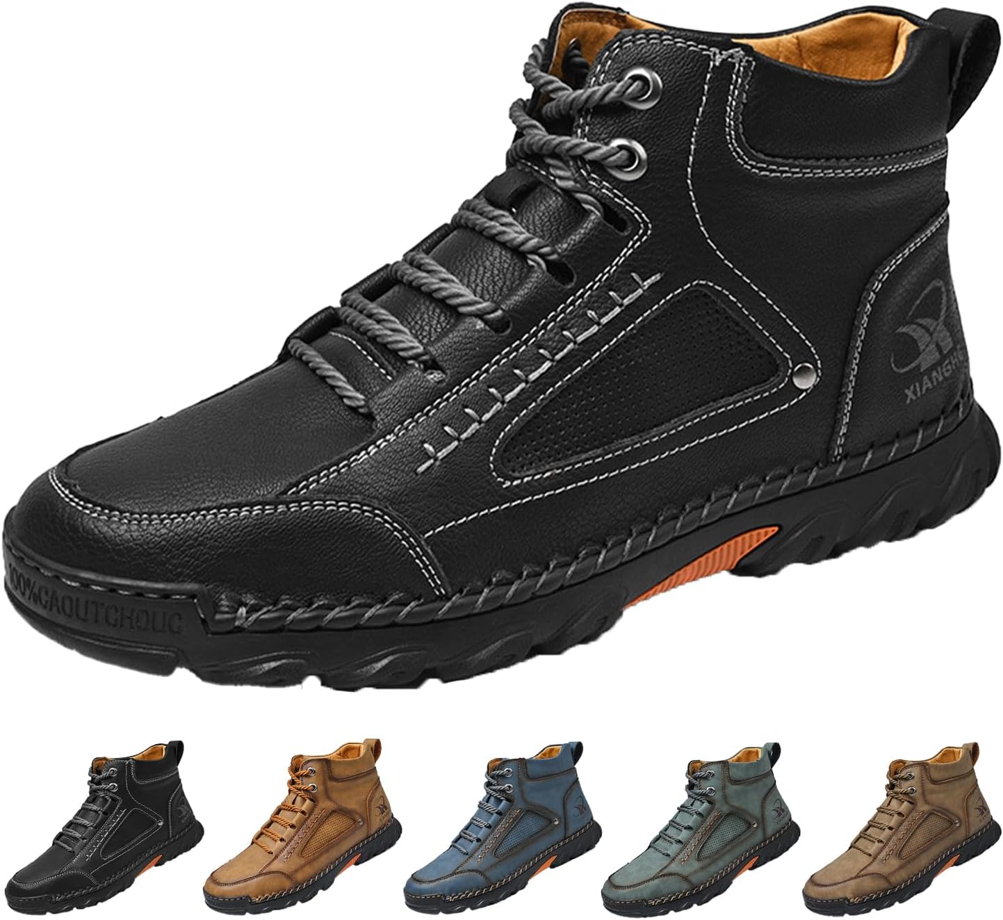 Мужские полуботинки-чукка средней высоты, винтажные, комфортные, дышащие, ручная строчка, кожаные, на шнуровке, нескользящие, для путешествий, походов и повседневной носки Hneowgn, черный
Мужские полуботинки-чукка средней высоты, винтажные, комфортные, дышащие, ручная строчка, кожаные, на шнуровке, нескользящие, для путешествий, походов и повседневной носки Hneowgn, черный