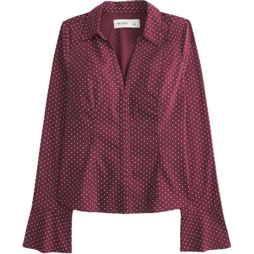 Hollister/ Футболка женская с красным лацканом Moderate
Hollister/ Футболка женская с красным лацканом Moderate