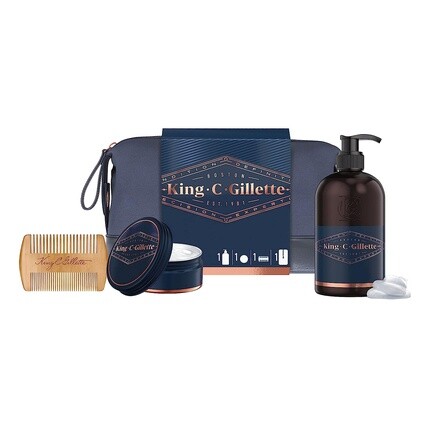 Подарочный набор King C. Beard Essentials Bag:, Gillette
Подарочный набор King C. Beard Essentials Bag:, Gillette
