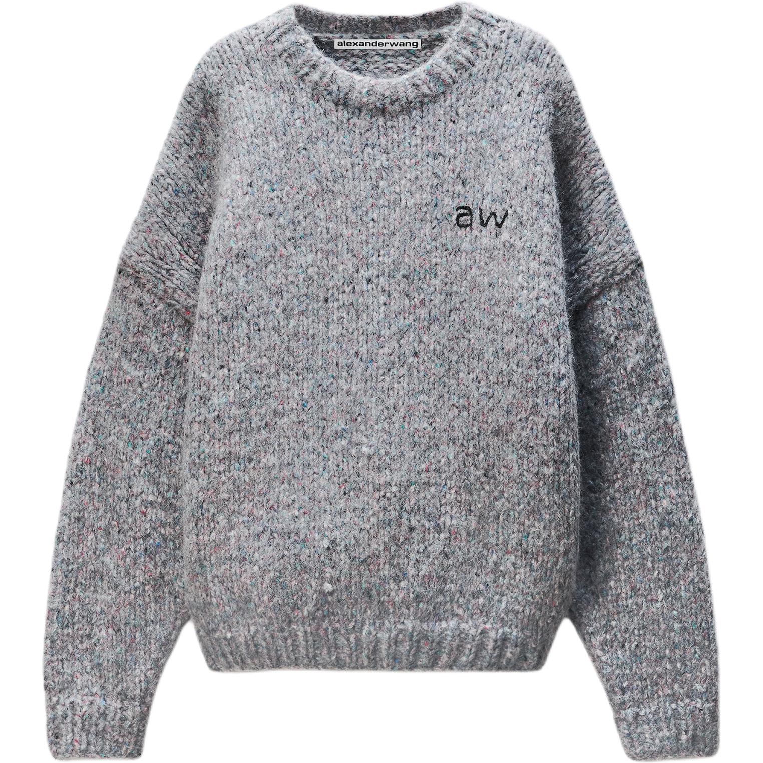 Вышитый свитер с круглым вырезом Alexander Wang, серый
Вышитый свитер с круглым вырезом Alexander Wang, серый