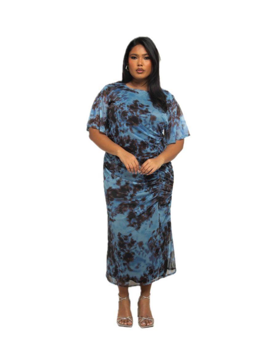 Женское миди-платье из сетчатой ткани с абстрактным принтом FASHION-SZN CURVE, Blue
Женское миди-платье из сетчатой ткани с абстрактным принтом FASHION-SZN CURVE, Blue