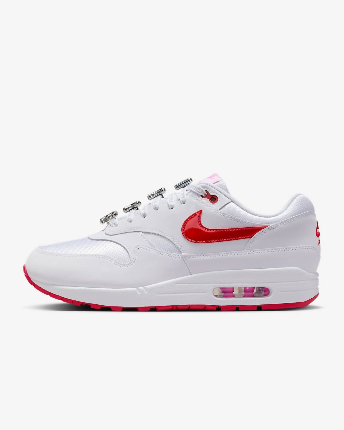Мужские кроссовки Air Max 1 Premium Valentines в бело-красно-розовой гамме Nike
Мужские кроссовки Air Max 1 Premium Valentines в бело-красно-розовой гамме Nike