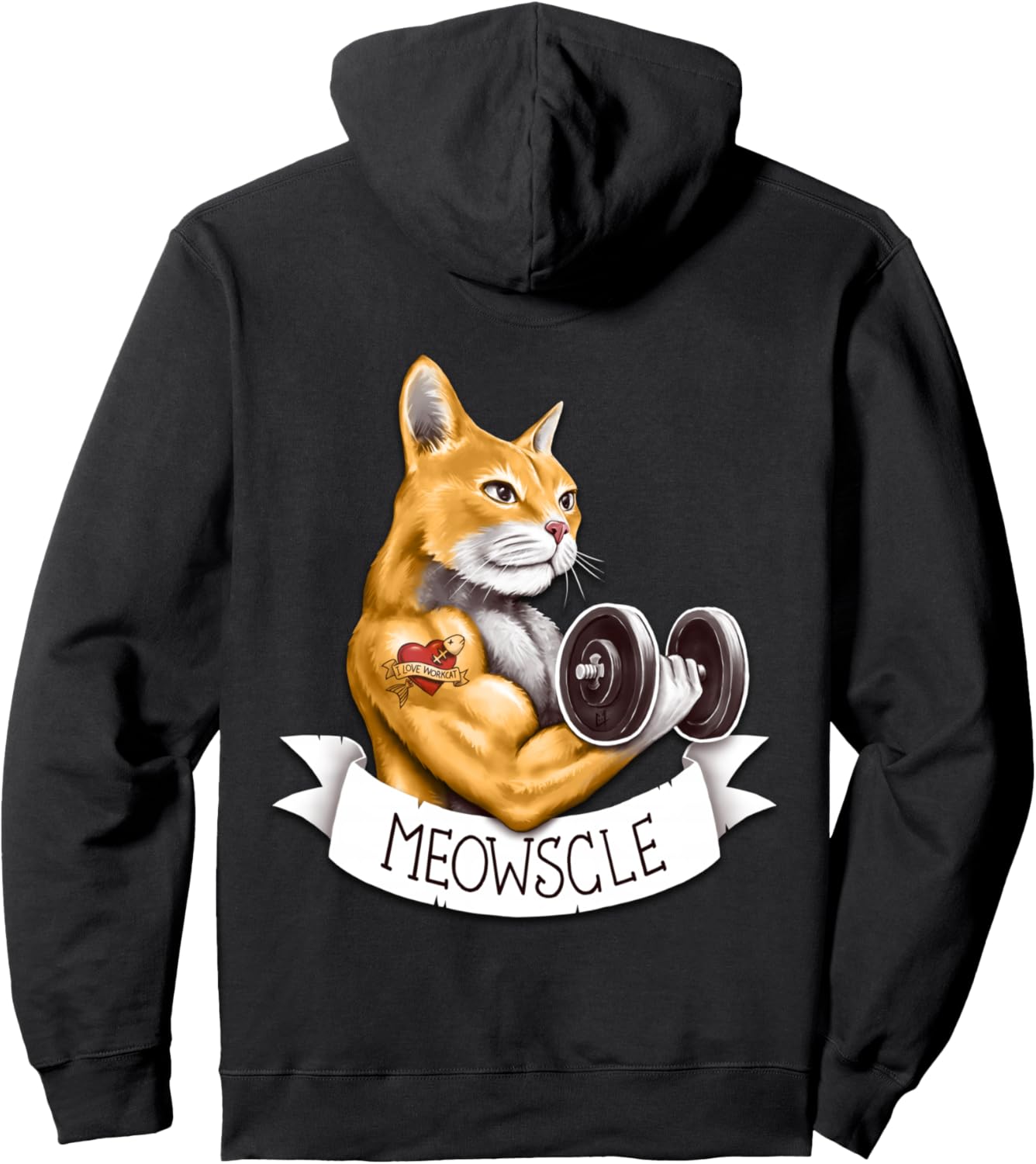 Мяускл: спортзал, тренировка, кот, модная толстовка C0Y0Te7, черный
Мяускл: спортзал, тренировка, кот, модная толстовка C0Y0Te7, черный