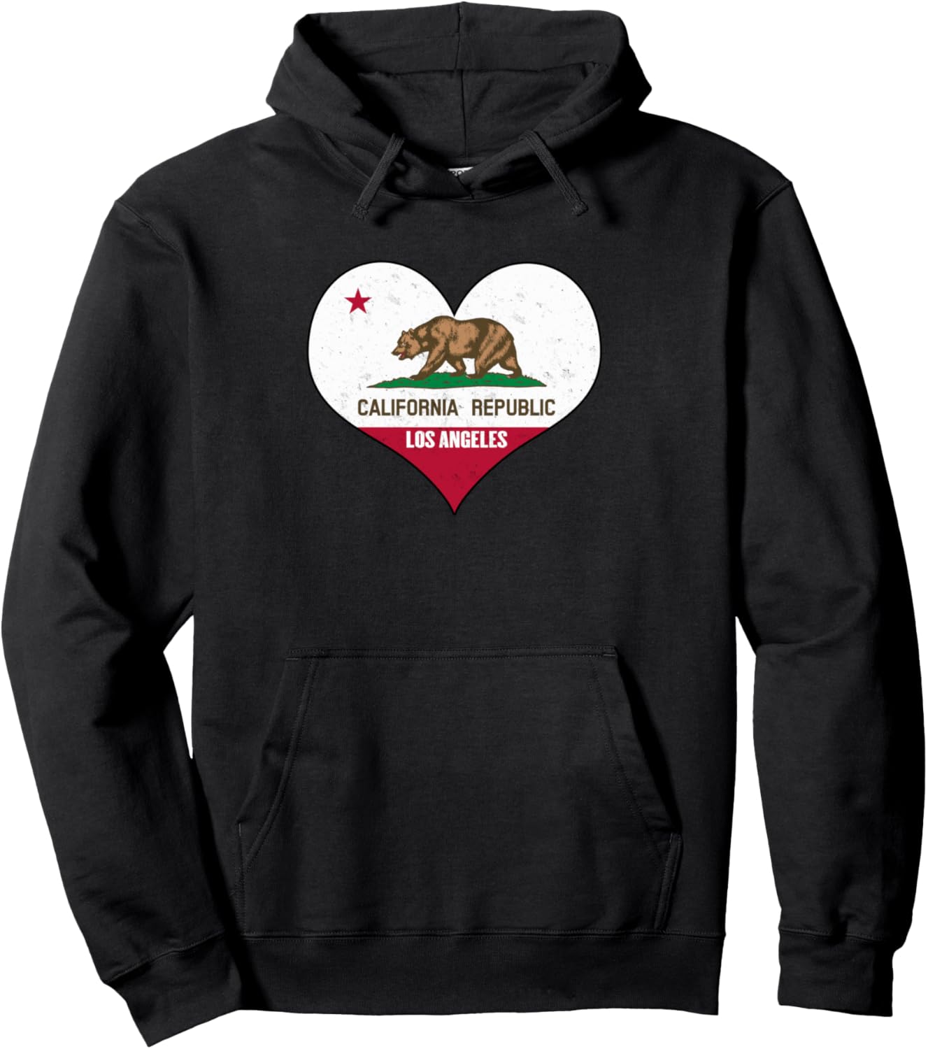 LA-I Love Los Angeles, CA - Толстовка с изображением флага Республики Калифорния и сердца Love Distressed Apparel From Los Angeles, California, черный
LA-I Love Los Angeles, CA - Толстовка с изображением флага Республики Калифорния и сердца Love Distressed Apparel From Los Angeles, California, черный