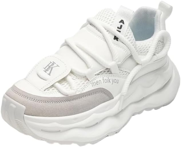 Кроссовки больших размеров для мужчин, удобные и массивные - стильный дизайн повседневной обуви Fusecottc, белый
Кроссовки больших размеров для мужчин, удобные и массивные - стильный дизайн повседневной обуви Fusecottc, белый