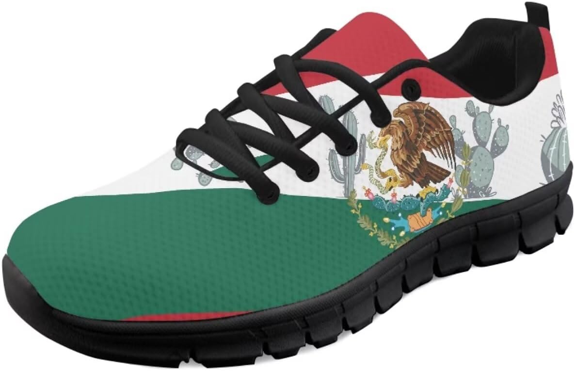 Кроссовки с американским флагом для женщин, беговые и теннисные обувь, легкие спортивные трейловые кроссовки, мужские кроссовки ко Дню независимости США Getelinseng, Mexican Flag Eagle Cactus
Кроссовки с американским флагом для женщин, беговые и теннисные обувь, легкие спортивные трейловые кроссовки, мужские кроссовки ко Дню независимости США Getelinseng, Mexican Flag Eagle Cactus