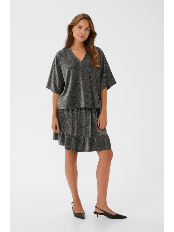 Футболка KArita Oversize, цвет: серебристый металлик с блестками Kaffe
Футболка KArita Oversize, цвет: серебристый металлик с блестками Kaffe