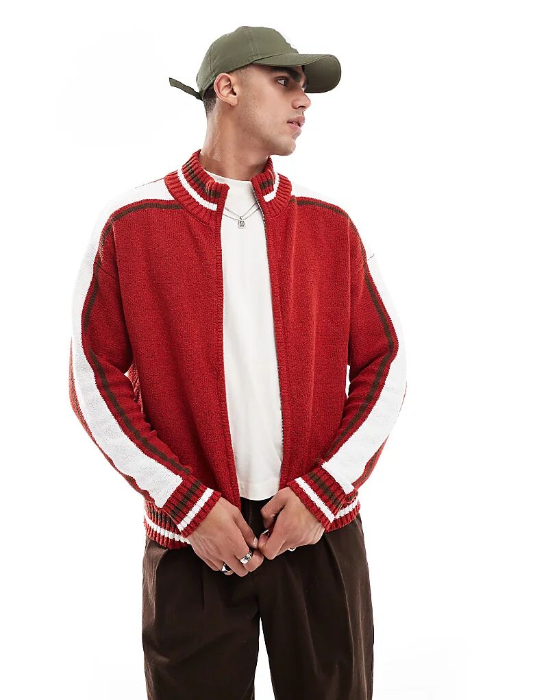 Cotton On Кардиган молнии, трикотаж алый красный Cotton On 
Cotton On Кардиган молнии, трикотаж алый красный Cotton On