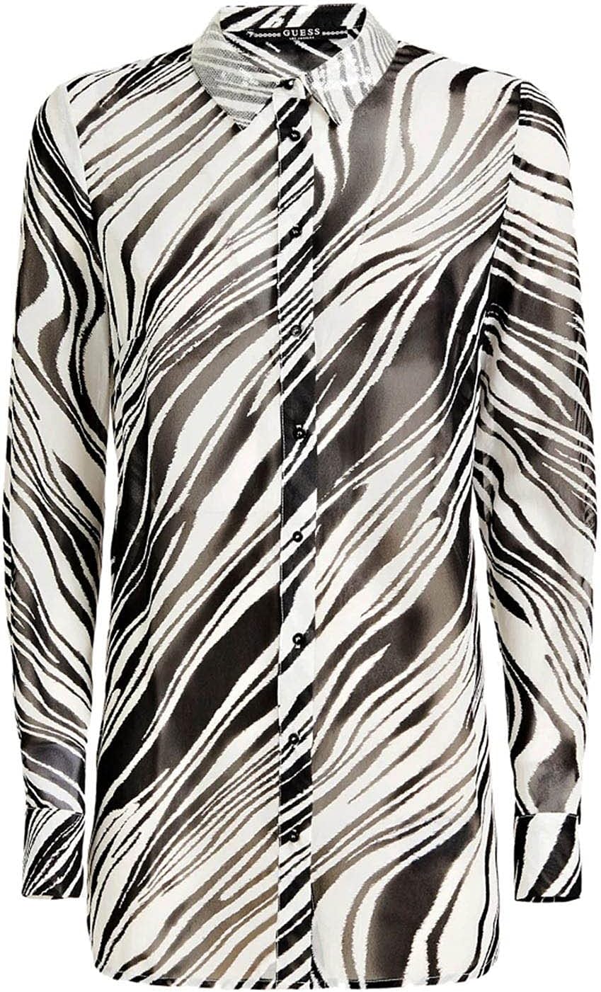 Длинная рубашка Guess с длинным рукавом в полоску Zebra Cloud/Black, White
Длинная рубашка Guess с длинным рукавом в полоску Zebra Cloud/Black, White