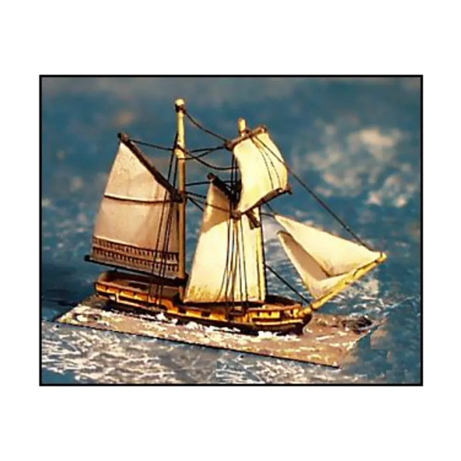 8-пушечная шхуна, Micronauts - Napoleonic Era Sailing Ships - Battle Sail Sets (1:1200)
8-пушечная шхуна, Micronauts - Napoleonic Era Sailing Ships - Battle Sail Sets (1:1200)