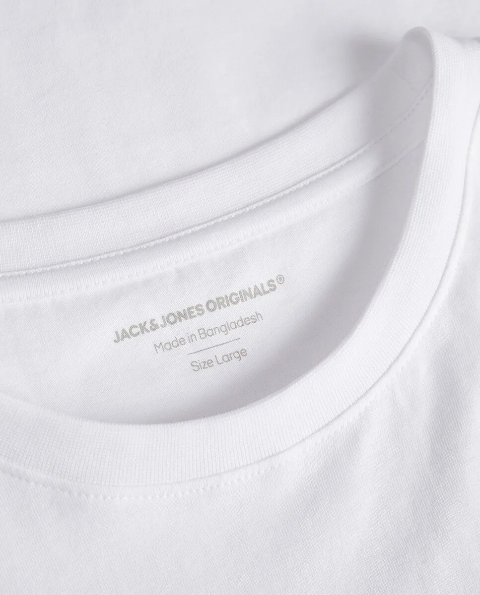 Мужская футболка с короткими рукавами и круглым вырезом с принтом сбоку Jack & Jones, синий
Мужская футболка с короткими рукавами и круглым вырезом с принтом сбоку Jack & Jones, синий