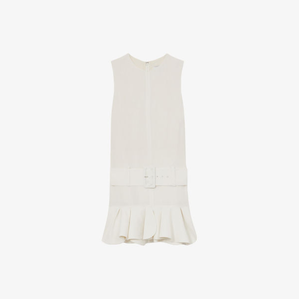 Платье мини Reiss без рукавов с поясом, белый
Платье мини Reiss без рукавов с поясом, белый