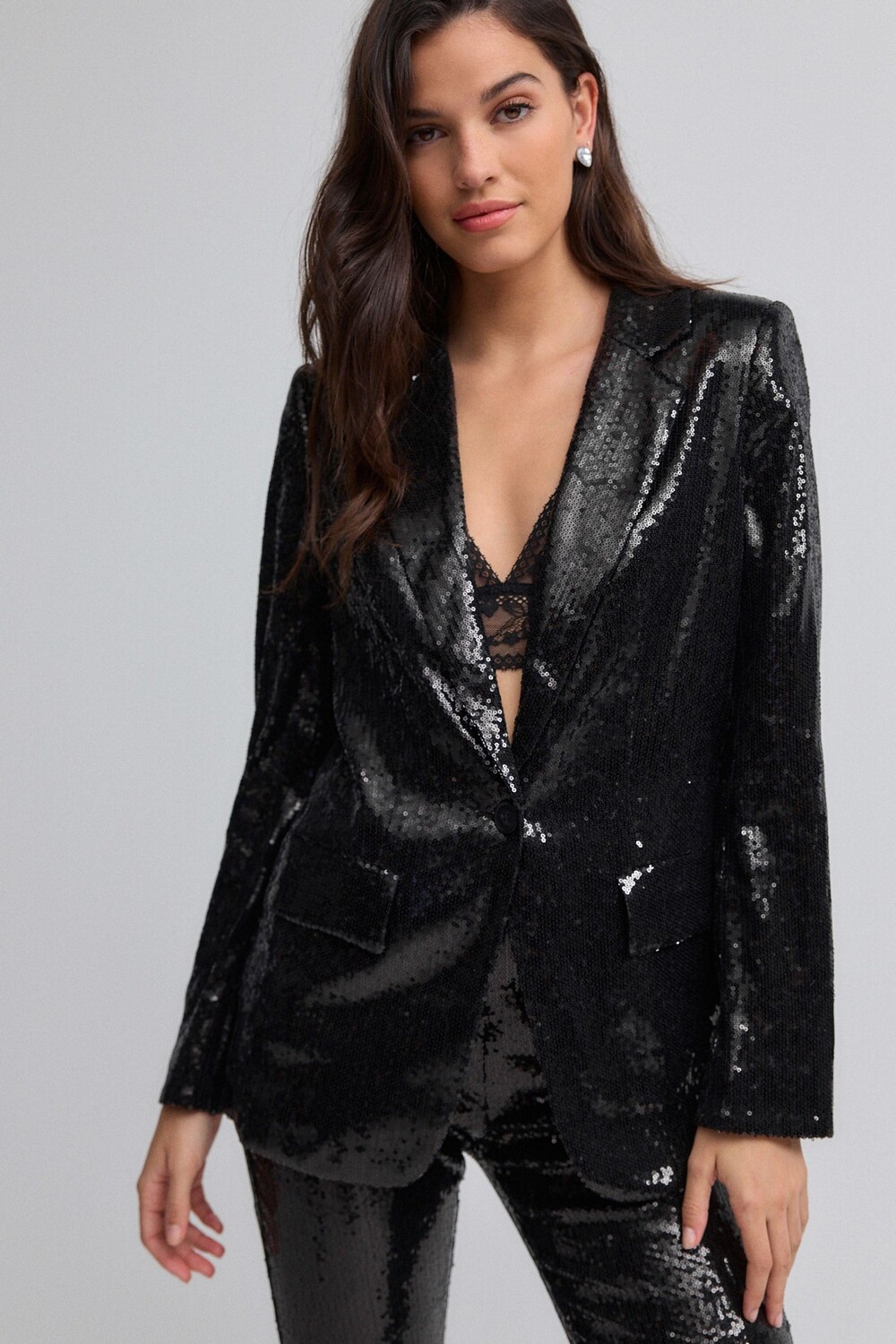 Свободный блейзер с пайетками Next, черный
Свободный блейзер с пайетками Next, черный