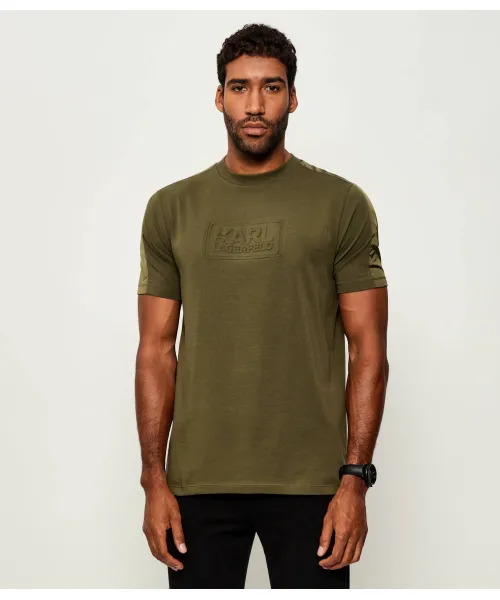 Футболка Regular fit Karl Lagerfeld, зеленый 
Футболка Regular fit Karl Lagerfeld, зеленый