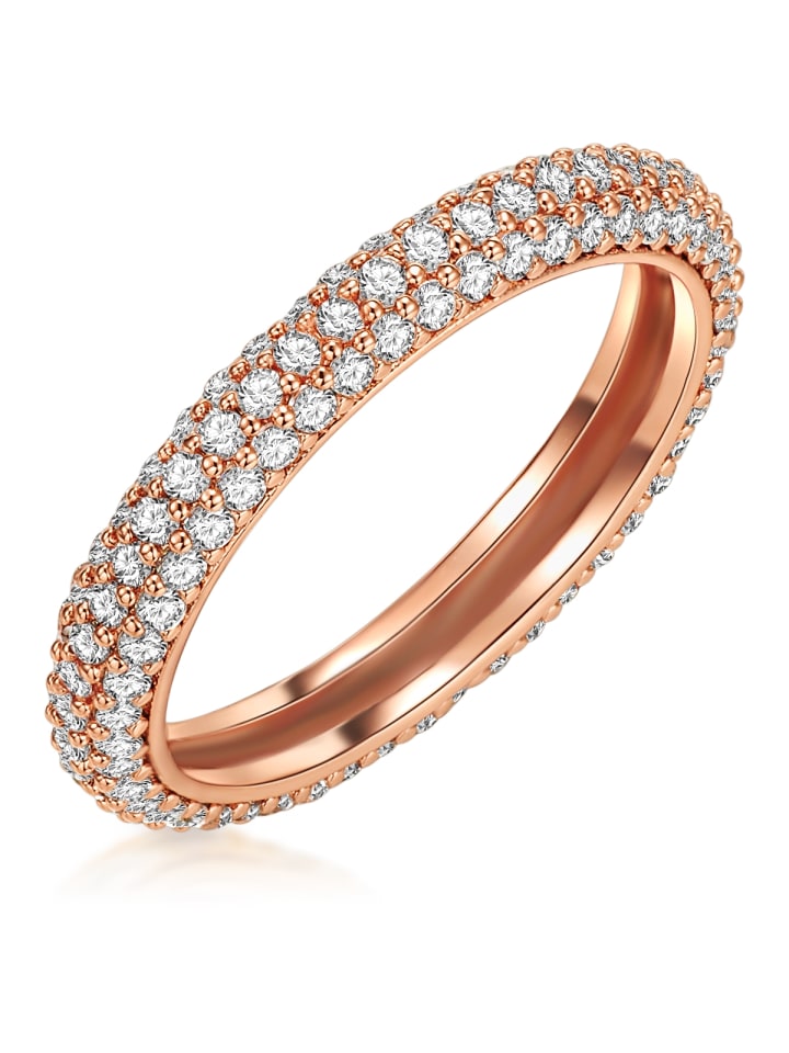 Lulu & Jane Латунное кольцо с кубическим цирконием в оправе из розового золота
Lulu & Jane Латунное кольцо с кубическим цирконием в оправе из розового золота