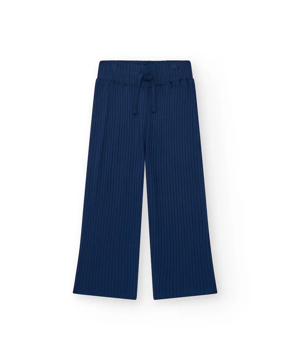 Брюки в рубчик для девочек с эластичным поясом и кулиской Tuc tuc, тёмно-синий
Брюки в рубчик для девочек с эластичным поясом и кулиской Tuc tuc, тёмно-синий