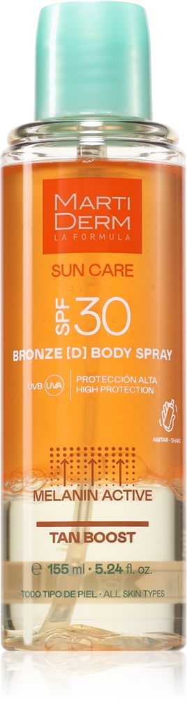 Спрей для тела Sun Care Bronze D, спрей для тела для быстрого загара Martiderm, spf 30 155 мл
Спрей для тела Sun Care Bronze D, спрей для тела для быстрого загара Martiderm, spf 30 155 мл