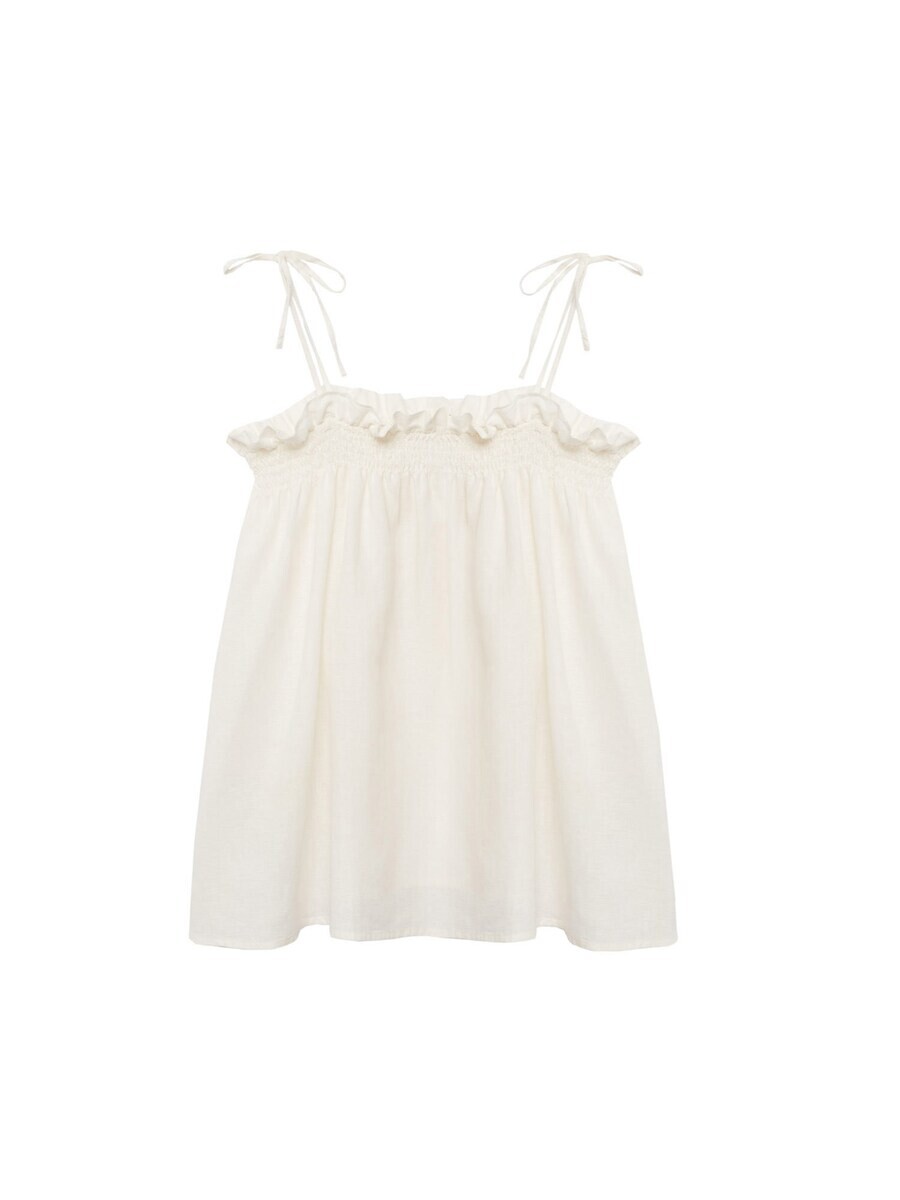 Топ на тонких бретельках MANGO Top POP, белый
Топ на тонких бретельках MANGO Top POP, белый