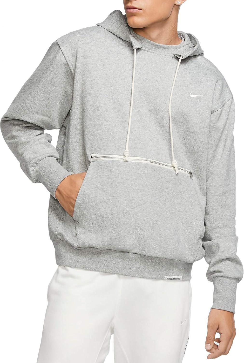 Мужская баскетбольная толстовка-пуловер унисекс Nike Dri-FIT Standard Issue, Dark Grey Heather/Pale Ivory
Мужская баскетбольная толстовка-пуловер унисекс Nike Dri-FIT Standard Issue, Dark Grey Heather/Pale Ivory