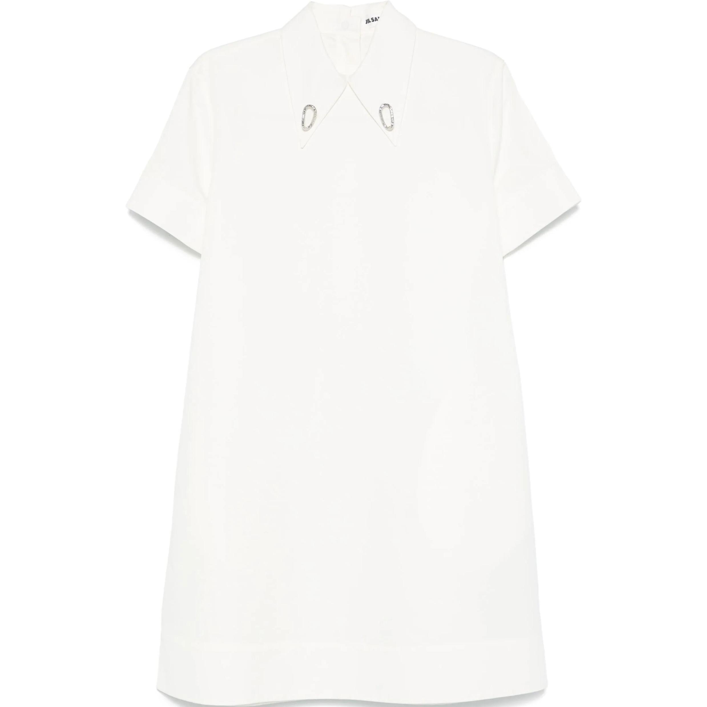 Короткое платье с коротким рукавом и воротником JIL SANDER, белый
Короткое платье с коротким рукавом и воротником JIL SANDER, белый