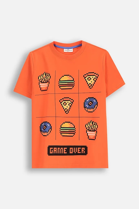 Детская хлопковая футболка Coccodrillo, оранжевый
Детская хлопковая футболка Coccodrillo, оранжевый