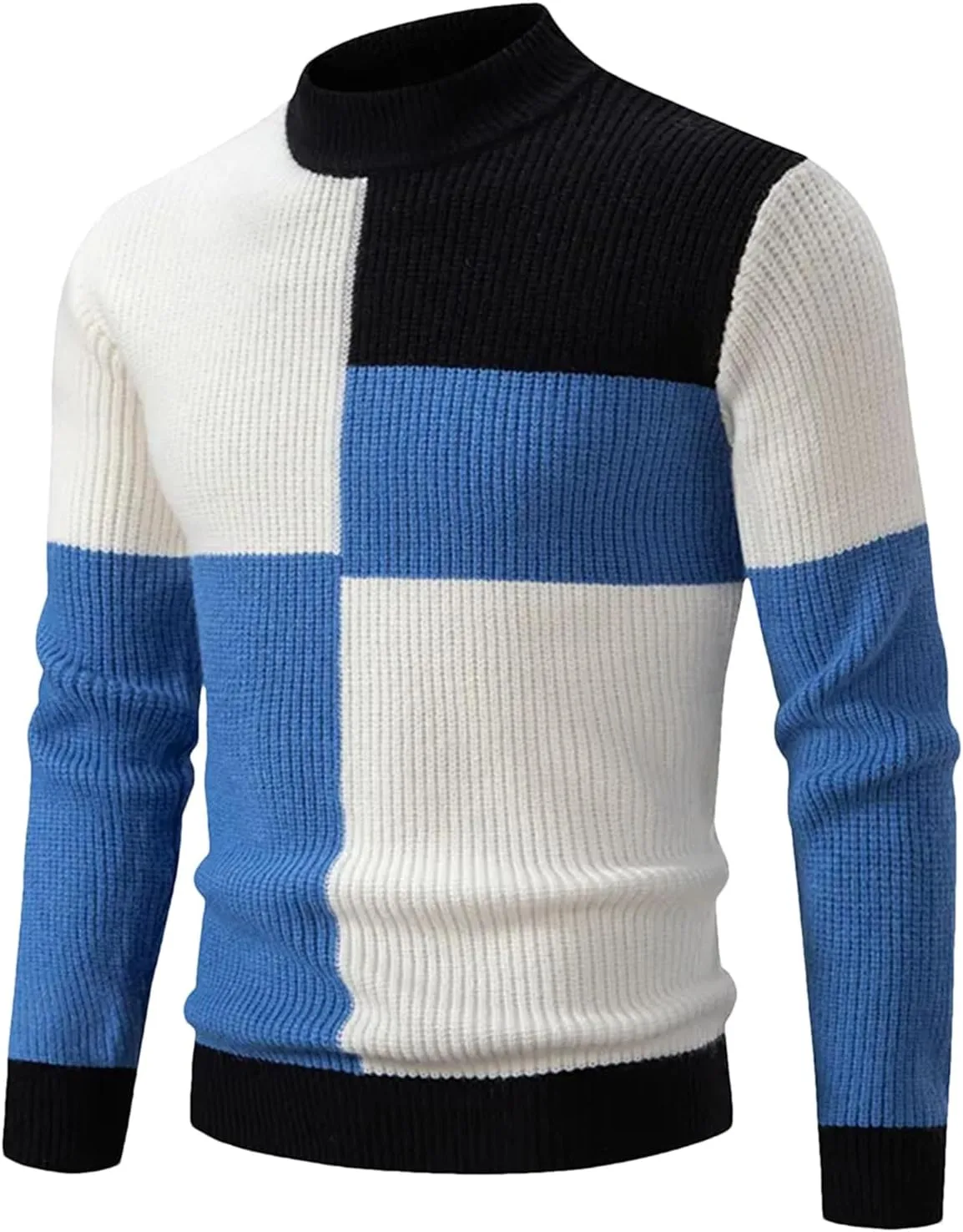 Осенний свитер мужской с воротником-стойкой, вязаный
Осенний свитер мужской с воротником-стойкой, вязаный