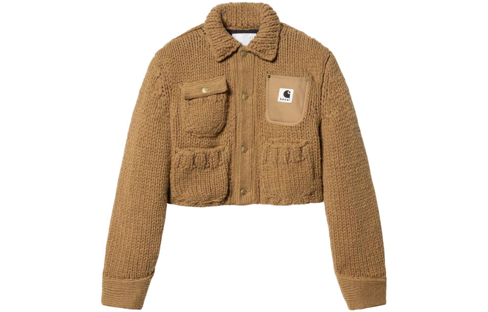 Sacai Женская вязаная куртка мичиган, Light Umber
Sacai Женская вязаная куртка мичиган, Light Umber