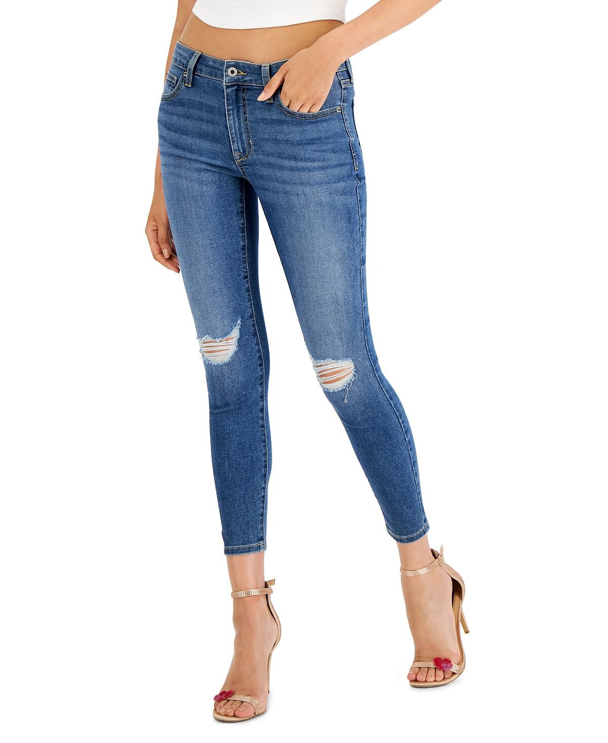 Джинсы скинни до щиколотки со средней посадкой для юниоров Celebrity Pink
Джинсы скинни до щиколотки со средней посадкой для юниоров Celebrity Pink