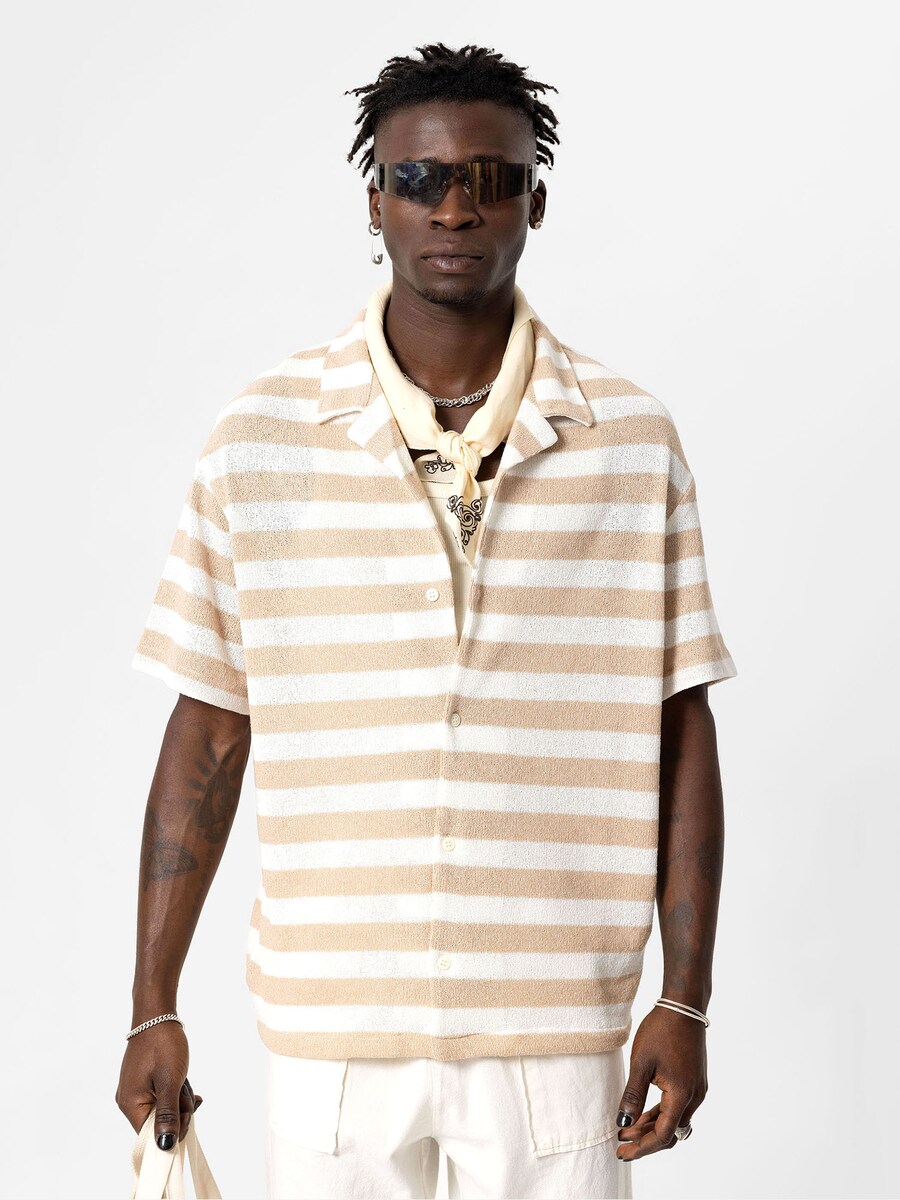 Рубашка на пуговицах Comfort fit VAMOS CLO, бежевый/белый
Рубашка на пуговицах Comfort fit VAMOS CLO, бежевый/белый