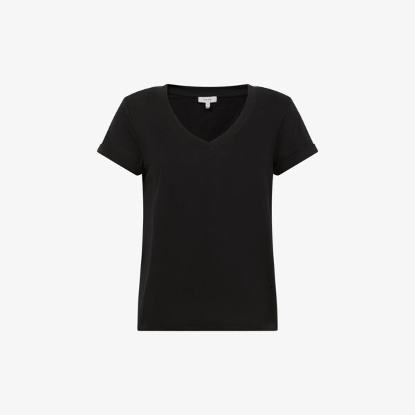 Футболка Luana из хлопкового джерси с V-образным вырезом Reiss, черный
Футболка Luana из хлопкового джерси с V-образным вырезом Reiss, черный