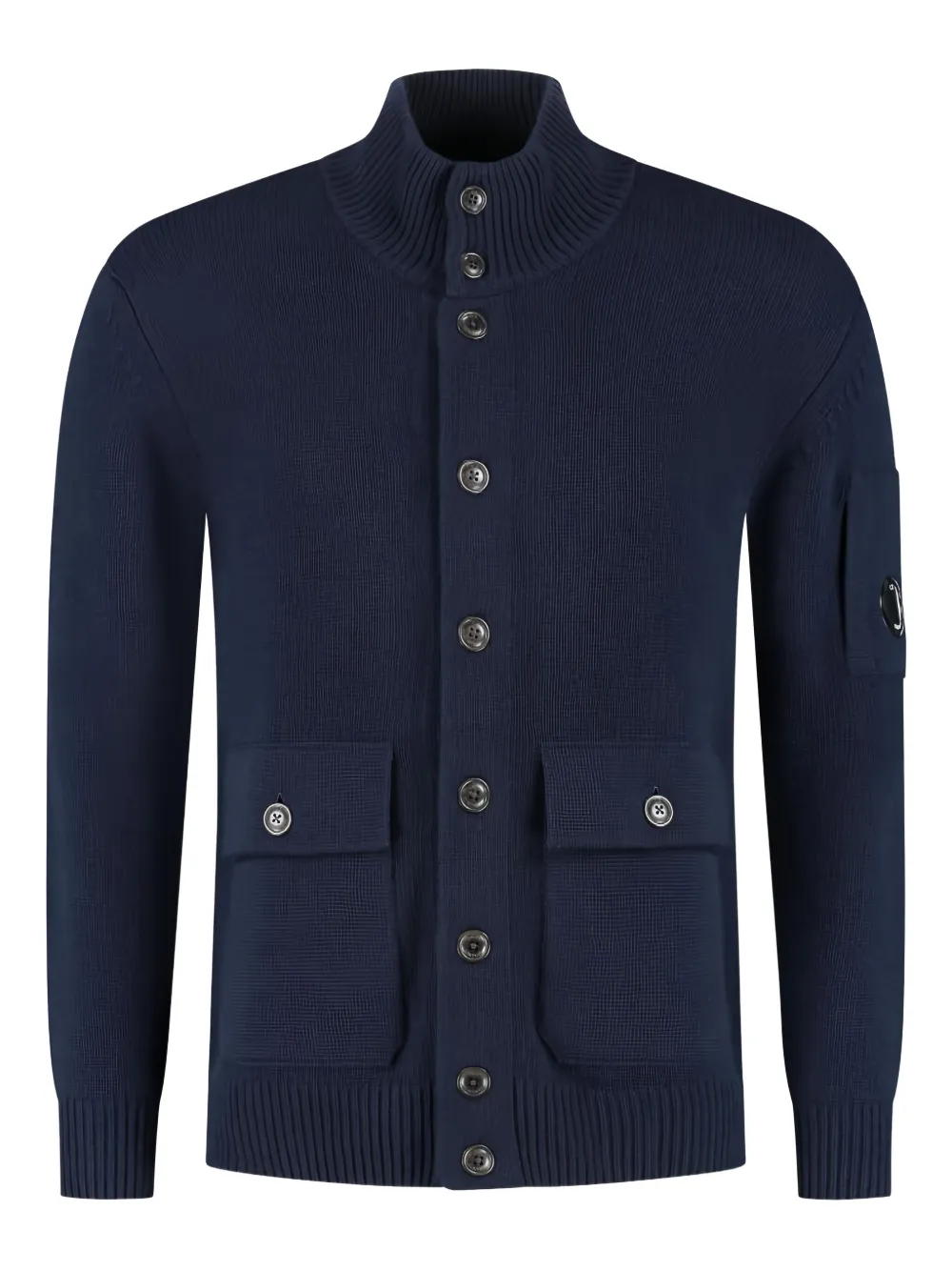 Кардиган с высоким воротом и пуговицами C.P. Company, синий
Кардиган с высоким воротом и пуговицами C.P. Company, синий