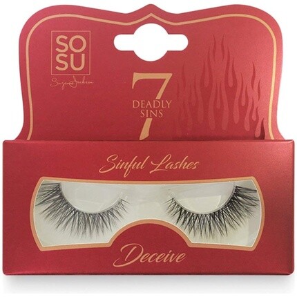 SOSU 7 Deadly Sins Stripes Lashes Deceive Ручная работа Перекрещивающиеся конические пряди
SOSU 7 Deadly Sins Stripes Lashes Deceive Ручная работа Перекрещивающиеся конические пряди