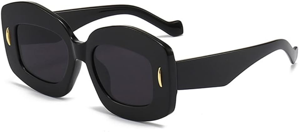 Модные женские солнцезащитные очки с градиентным переходом цвета, защита от ультрафиолета UV400, винтажные мужские солнцезащитные очки с заклепками (фиолетово-серый градиент, один размер) LXLHWN, Black Grey
Модные женские солнцезащитные очки с градиентным переходом цвета, защита от ультрафиолета UV400, винтажные мужские солнцезащитные очки с заклепками (фиолетово-серый градиент, один размер) LXLHWN, Black Grey