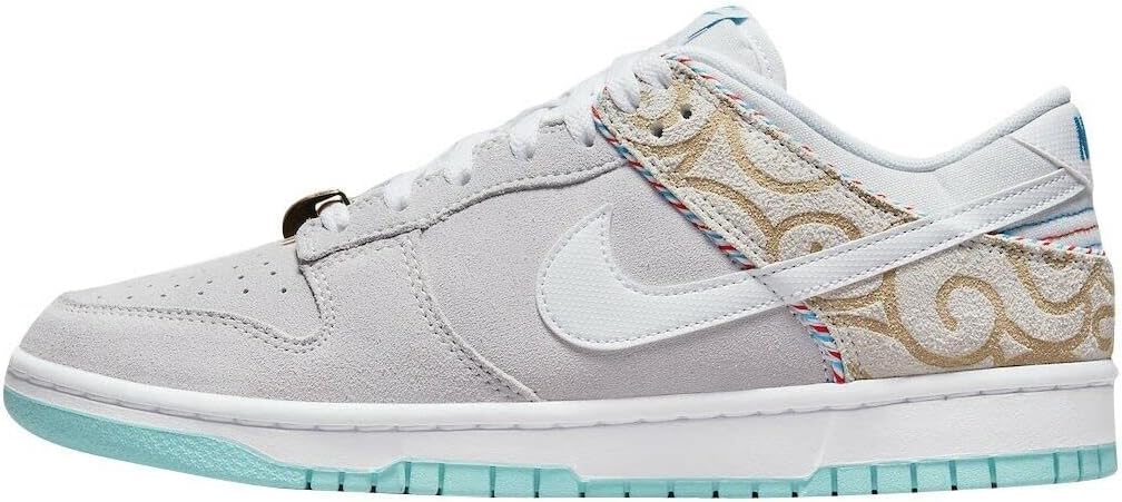 Женские кроссовки Nike Dunk Low Retro для баскетбола, белый/серый/бирюзовый
Женские кроссовки Nike Dunk Low Retro для баскетбола, белый/серый/бирюзовый