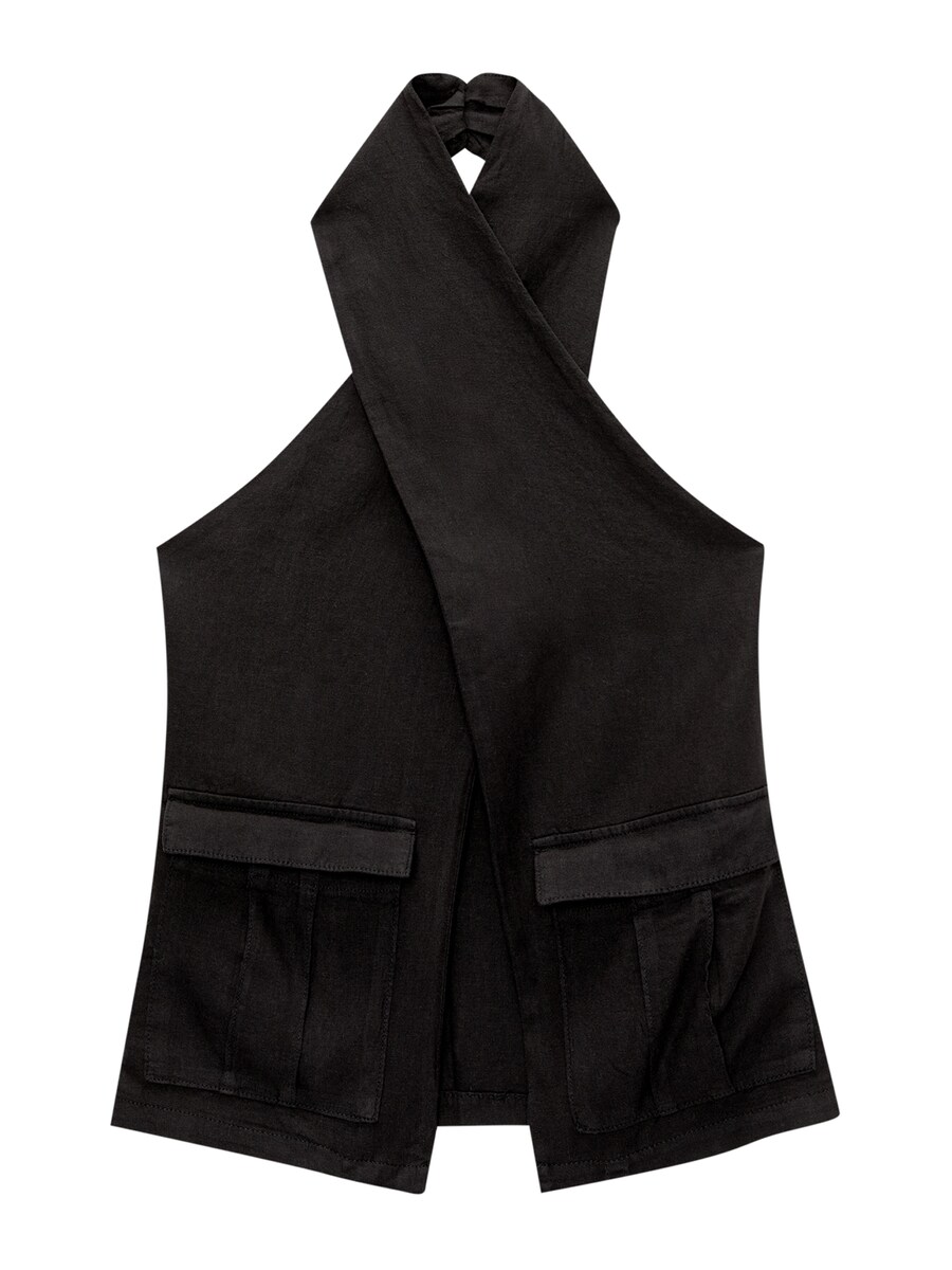 Топ Pull&Bear, черный
Топ Pull&Bear, черный