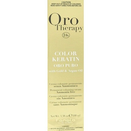 Oro Therapy Color Keratin Puro Перманентная крем-краска для волос 100 мл 10,1 Светлый платиновый пепел, Fanola
Oro Therapy Color Keratin Puro Перманентная крем-краска для волос 100 мл 10,1 Светлый платиновый пепел, Fanola