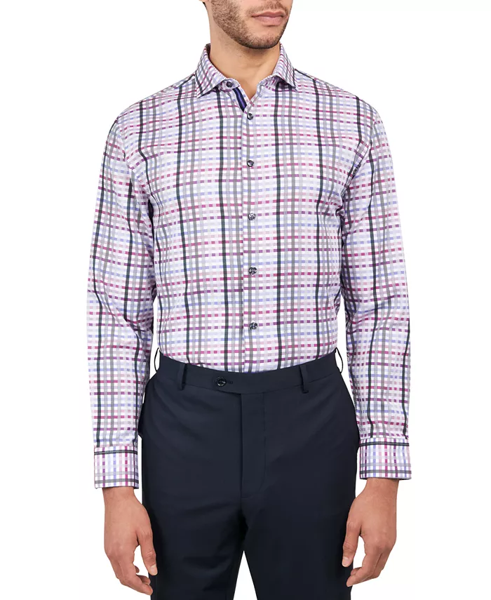 Мужская классическая рубашка Regular-Fit Dobby Plaid MICHELSONS OF LONDON, фиолетовый
Мужская классическая рубашка Regular-Fit Dobby Plaid MICHELSONS OF LONDON, фиолетовый