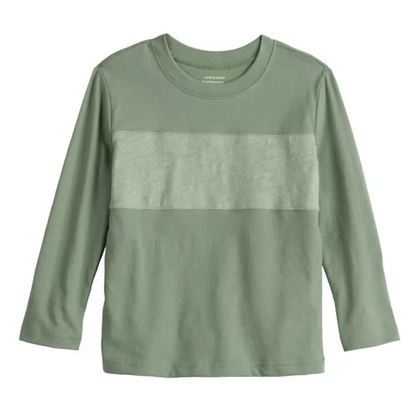 Детская футболка с длинным рукавом для мальчиков Essential Blocked Jumping Beans, зеленый
Детская футболка с длинным рукавом для мальчиков Essential Blocked Jumping Beans, зеленый
